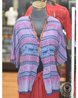 Women's Cardigan - Toraja Sarita Batik Purple