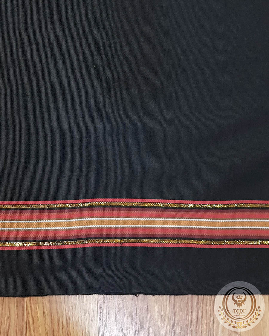 Mamasa Long Black Sarong - Pamiring Pa'borong ATBM (180cm)
