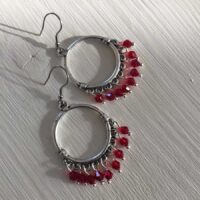 Ethnic Round Dangle Beads Earrings