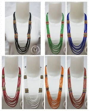 Ethnic Necklace 5 Layer Toraja Beads