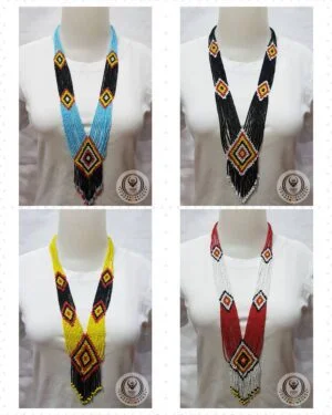 Ethnic Necklace With Designed Layer Beads