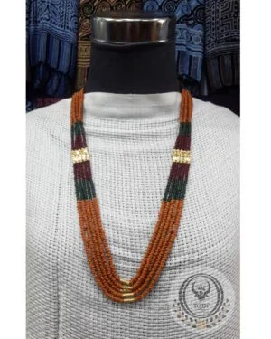 Toraja Ethnic Necklace - Masak Beads Five (5) Layers + Kalapo