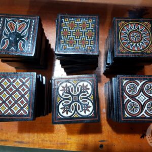 Beautiful Toraja Wooden Carved Coasters