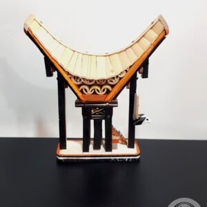 Toraja Smallest Miniature Tongkonan House (Height 12cm)