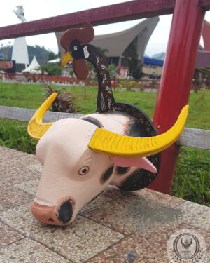 Miniature Toraja Saleko Buffalo Head Statue - Kabongo Miniature