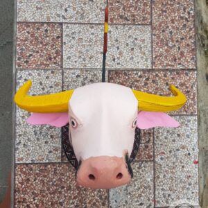 Miniature Toraja Saleko Buffalo Head Statue - Kabongo Miniature Miniature Toraja Saleko Buffalo Head Statue - Kabongo Miniature