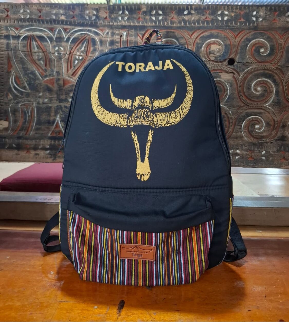 Toraja Weaving Backpack - Black Paramba Weaving