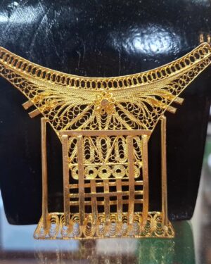 Ethnic Mini Toraja House Brooch - Jumbo Size