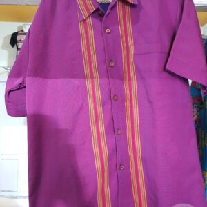 Men's Toraja Traditional Shirts - Purple Color