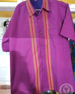 Men's Toraja Traditional Shirts - Purple Color