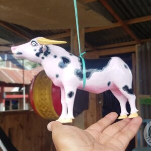 Miniature Toraja Albino Buffalo (Saleko) Statue (20cm)