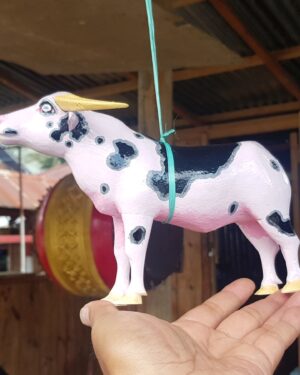 Miniature Toraja Albino Buffalo (Saleko) Statue (20cm)