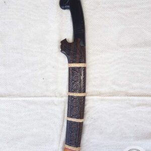 Toraja Machete (La'bo' Toraja) - Parrot-Motif Horn Handle & Ebony Wood Sheath