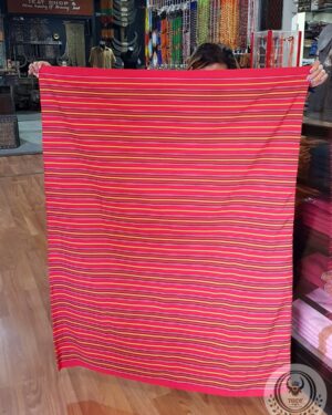 Toraja Paramba' Hand-Woven Sarong - Red Paramba' (125cm)
