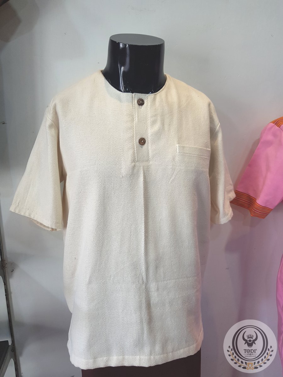 Toraja Traditional Mens Clothes (Pokko) - White Color Toraja Traditional Mens Clothes (Pokko) - White Color