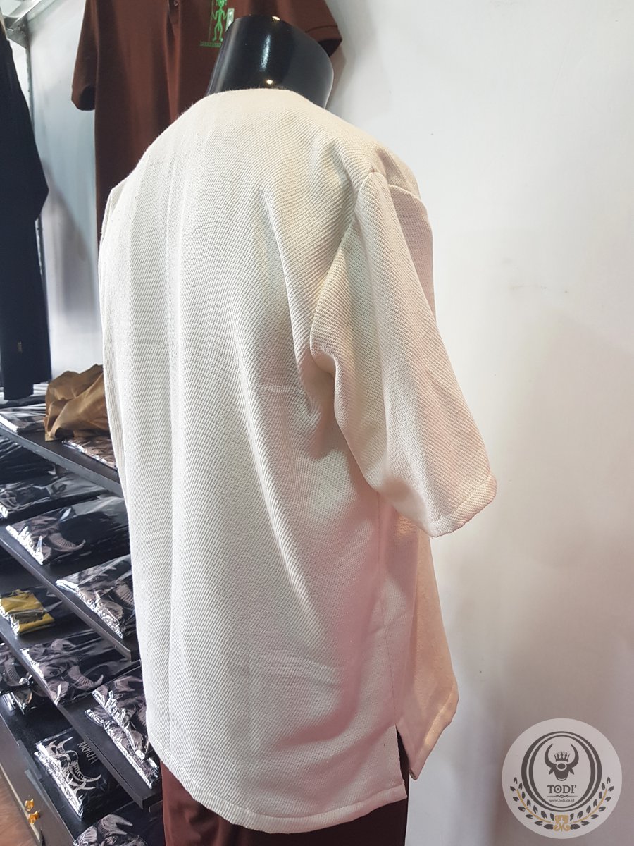 Toraja Traditional Mens Clothes (Pokko) - White Color (2) Toraja Traditional Mens Clothes (Pokko) - White Color