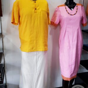 Toraja Traditional Mens Clothes (Pokko) - Yellow Color (3)