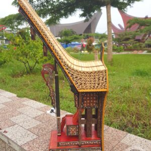 Miniature Toraja Tongkonan House - Wall Hanging (Height 45cm)