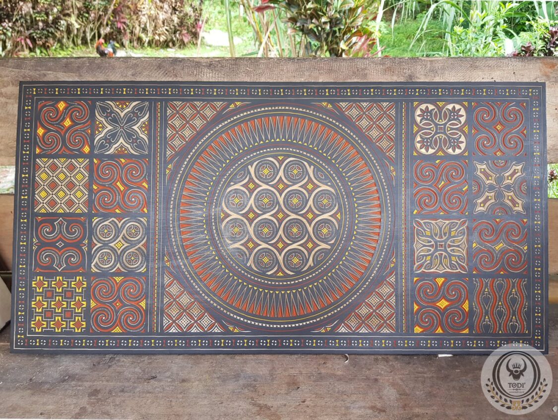 Toraja Wood Carving Wall Decoration. Size: 50cm x 100cm