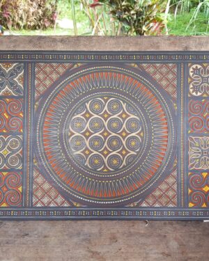Toraja Wood Carving Wall Decoration. Size: 50cm x 100cm