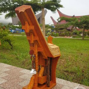 Miniature Toraja Tongkonan House – Wall Hanging (Height 45cm)