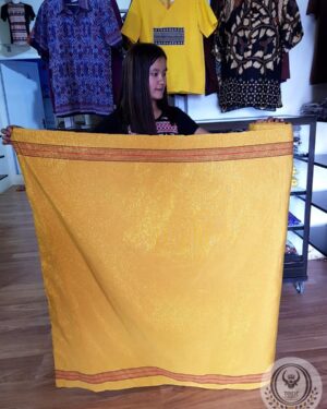 Toraja Pamiring Woven Fabric – Mustard Yellow Gold Color