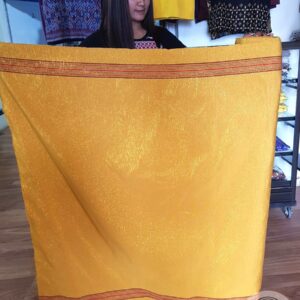 Toraja Pamiring Woven Fabric – Mustard Yellow Gold Color