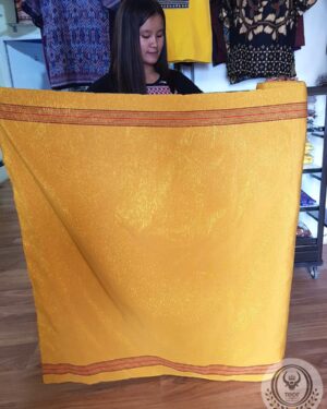 Toraja Pamiring Woven Fabric – Mustard Yellow Gold Color