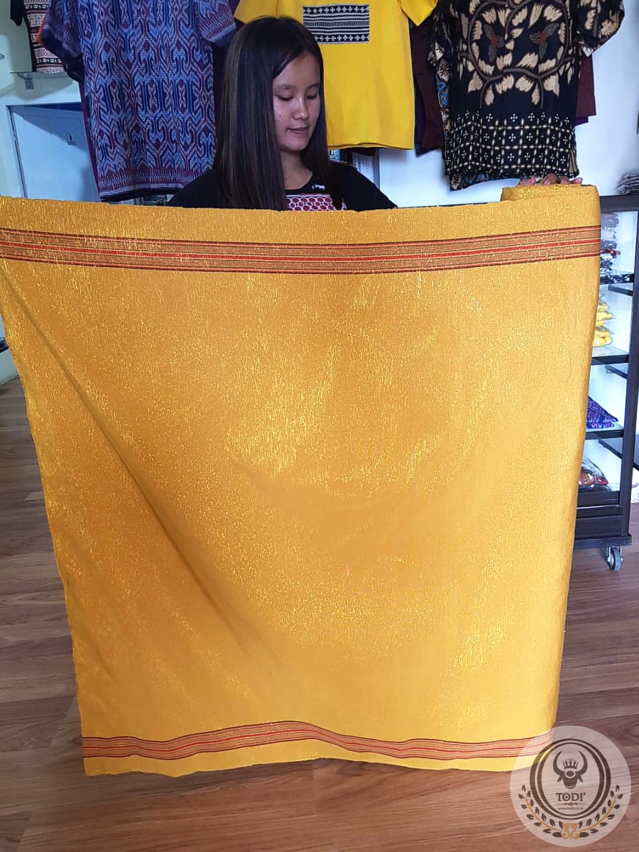 Toraja Pamiring Woven Fabric – Mustard Yellow Gold Color Toraja Pamiring Woven Fabric – Mustard Yellow Gold Color
