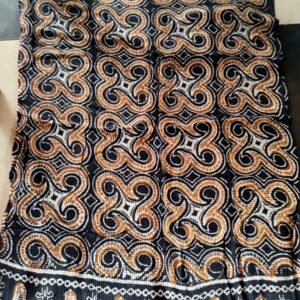 Toraja Scarf Shawl Batik -Ulukarua Motif (Color Brown Black)