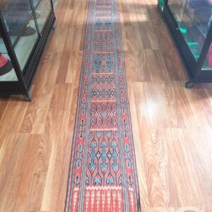 Sekomandi Sambo Tanete (Pori Lonjong) - Natural Dye Ikat Weaving (47x 430cm)
