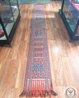 Sekomandi Sambo Tanete (Pori Lonjong) - Natural Dye Ikat Weaving (47x 430cm)