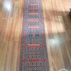 Sekomandi Sambo Tanete (Pori Lonjong) - Natural Dye Ikat Weaving (47x 430cm)