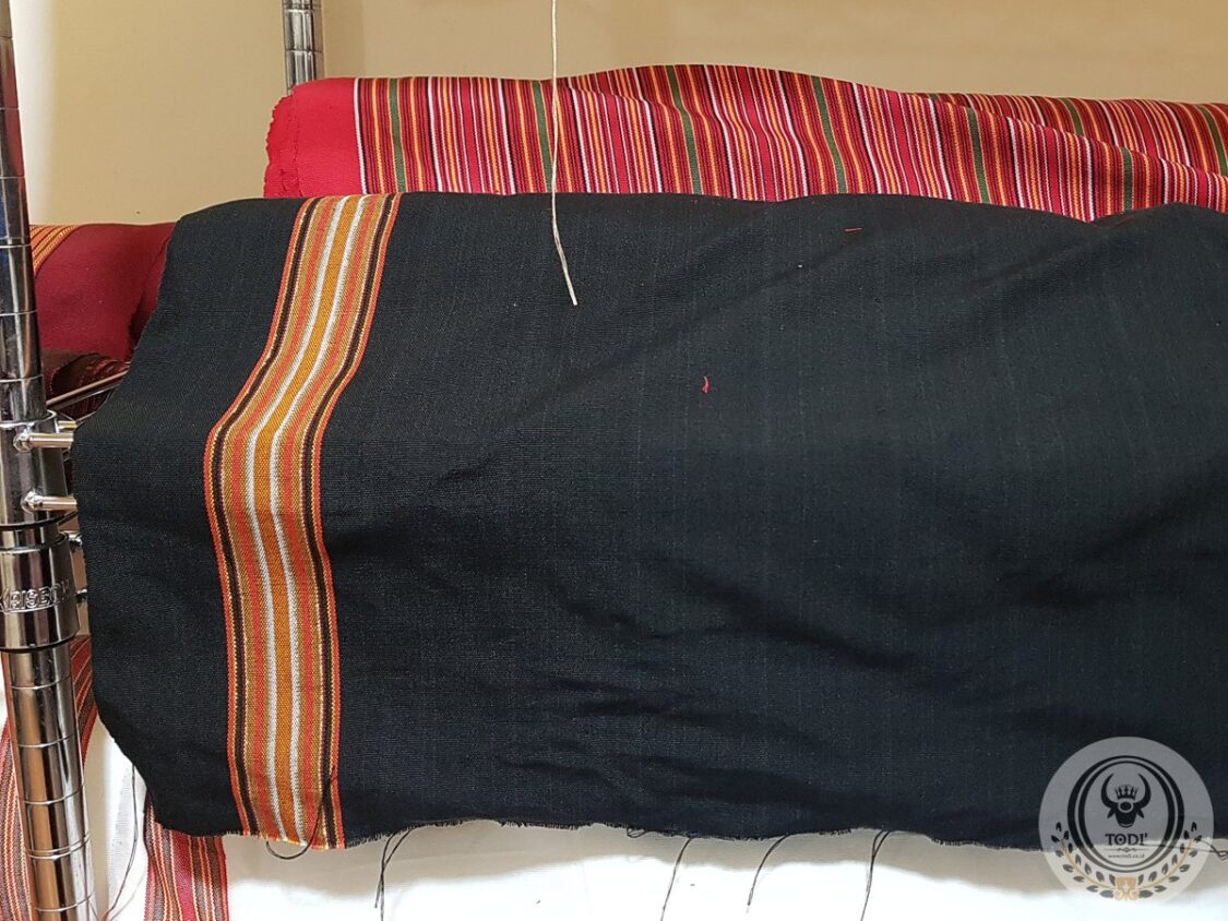 Toraja Pamiring Woven Fabric (Sold by the Meter) - Black Color (Width 120 cm)