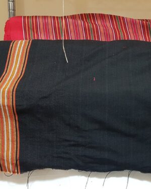 Toraja Pamiring Woven Fabric (Sold by the Meter) - Black Color (Width 120 cm)