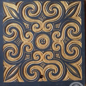 Toraja Tongkonan House Carving Wall Decoration. Size: 35cm x 35cm