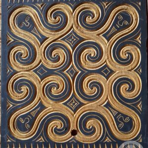Toraja Tongkonan House Carving Wall Decoration. Size: 35cm x 35cm