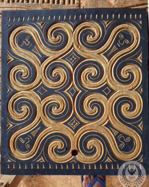 Toraja Tongkonan House Carving Wall Decoration. Size: 35cm x 35cm
