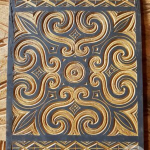 Toraja Tongkonan House Carving Wall Decoration. Size: 35cm x 35cm